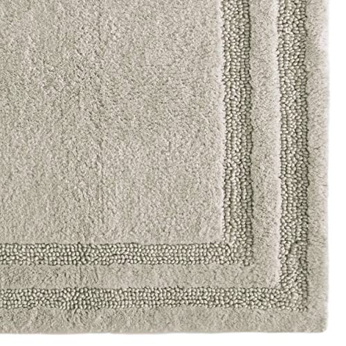 Tommy Bahama - Bathroom Rugs, Cotton Bath Mat, Highly Absorbent Bathroom Decor (Isla Grey, 2 Piece)