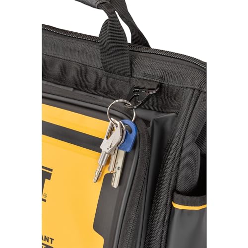 DEWALT Tool Bag, Water Resistant, Hard Bottom, 16-inch, Professional Tool Tote (DWST560103)