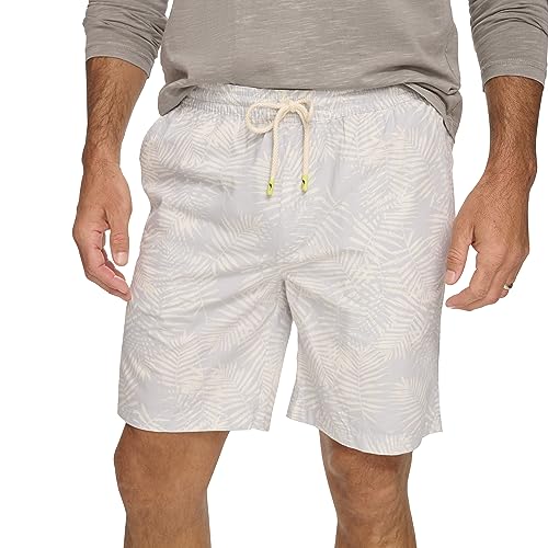 Margaritaville Men's Island Reserve Fern Print Jogger Short, Grey Dawn