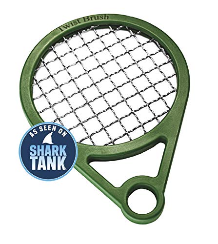 Twist It Up Comb - As Seen on Shark Tank - Alternative to Hair Sponges for Black Men's Curly Hair, Tennis Racket-Style Hair Twisting Tool (Green)