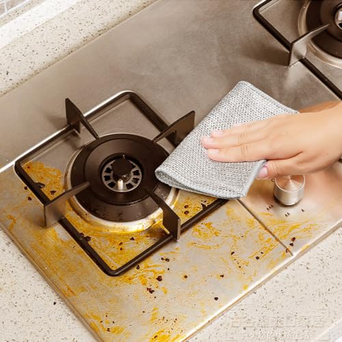 Multipurpose Wire Dishwashing Rags for Wet and Dry, 2023 New Multifunctional Non Scratch Metal Wire Dishcloth, Reusable Premium Metal Scrubbing Pads Sponge Clean for Home Kitchen Cooktop (5PCS)