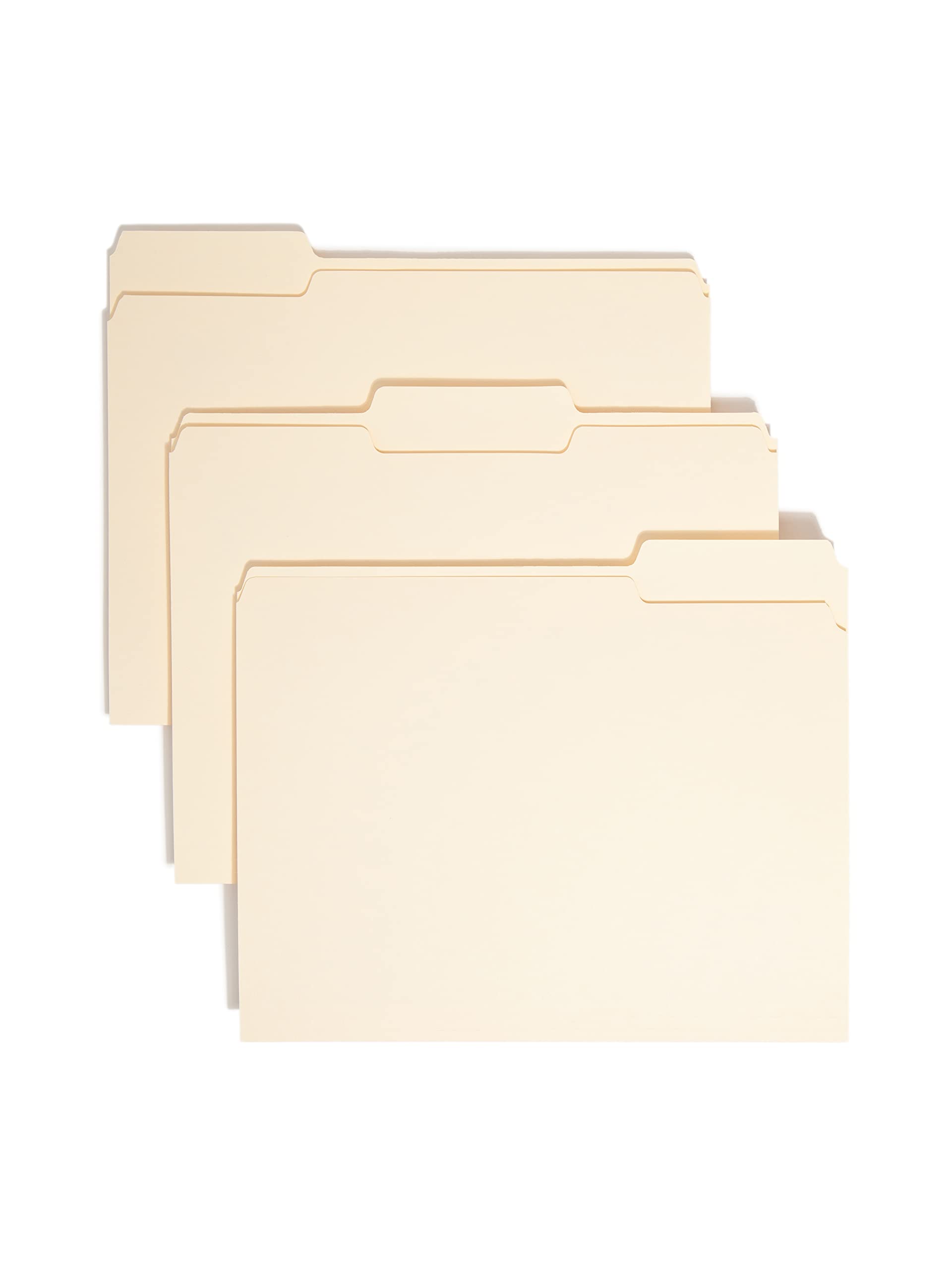 Smead File Folder, 1/3-Cut Tab, Letter Size, Manila, 100 per Box (10381)