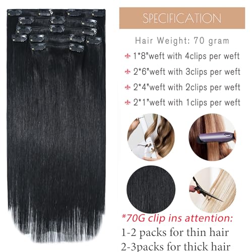 Honsoo Hair Extensions Clip Ins Real Human Hair Medium Brown Fading To Honey Blonde 100g 12in 7pcs Full End Stunning Soft Shine Hair Extensions