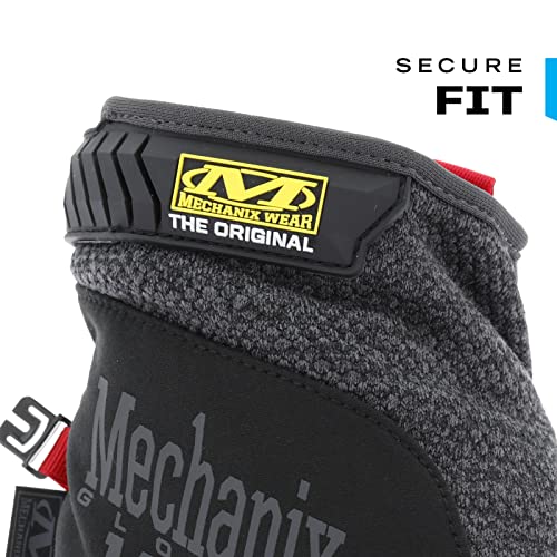 Mechanix Wear: ColdWork Original Winter Work Gloves with Secure Fit, Equipped with 40g 3M Thinsulate, Wind + Water Resistant, Touch Capable Winter Gloves, For Mild Cold Weather (Black/Gray, Small)