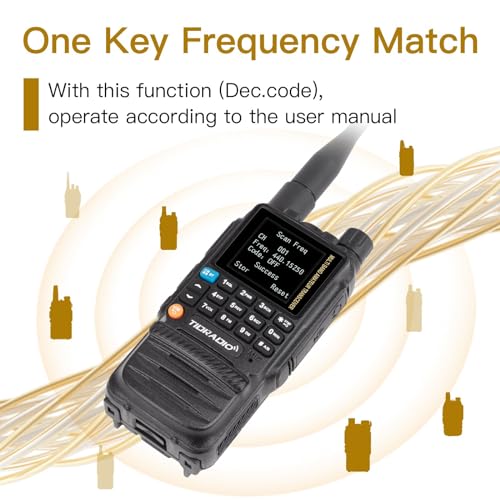 TIDRADIO TD-H3 GMRS Radio Multi-Band Receiving Long Range Walkie Talkies,USB-C Programming & Charging,2500mAh Battery,AM/FM Reception,Wireless Radio Replication,DTMF NOAA VOX SCAN,Support Chirp