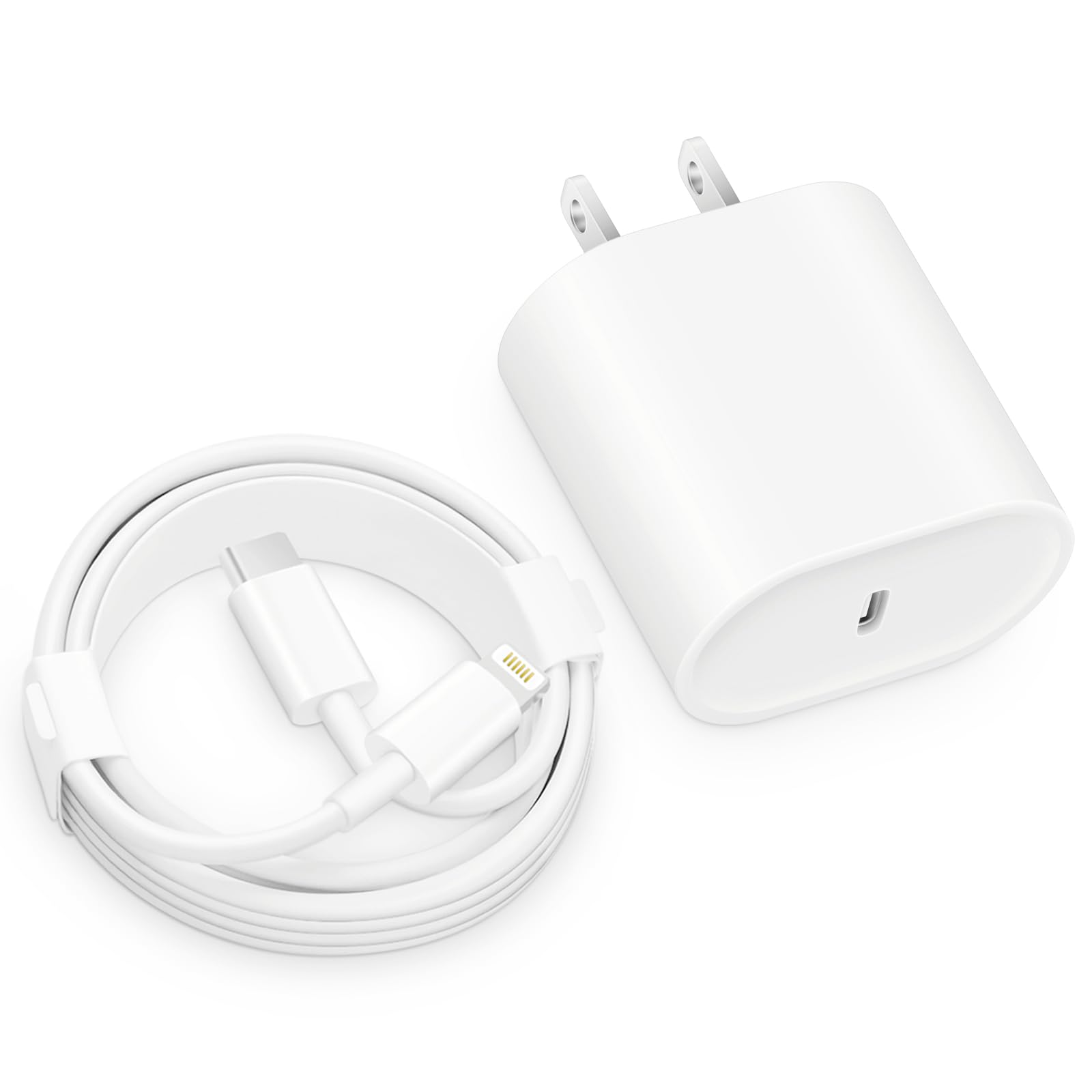 Fast Charger i Phone, 20W USB C Wall Charger Block with 6Ft Charging Cable Compatible with IP 14/14 Pro/14 Plus/14 Pro Max/13/13 Mini/13 Pro/13 Pro Max/12/11/X/ & More
