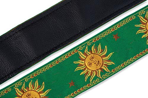 Levy's Leathers Guitar Strap (MPJG-Sun-GRN)