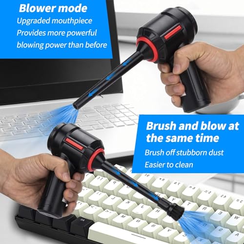 Meudeen Air Duster - Computer Vacuum Cleaner - for Keyboard Cleaning- Cordless Canned Air- Powerful - Energy-Efficient(Air-01)