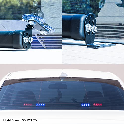 LAMPHUS SolarBlast 38" 32W Amber Green LED Traffic Advisor Light Bar with TA Controller Box - 12V Waterproof Emergency Safety Warning Lightbar Lights for Volunteer Firefighter Car Vehicle