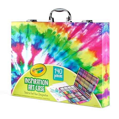 Crayola Inspiration Art Case Coloring Set - Space (140ct), Art Kit For Kids, Toys for Girls & Boys, Art Set, Holiday Gift for Kids [Amazon Exclusive]