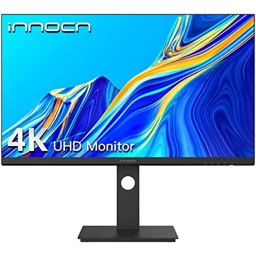 INNOCN 27" Computer Monitor 4K UHD 3840 x 2160 16:9 LCD IPS Display, 100% sRGB DP USB C HDMI PC Monitor HDR400, 1.07B+ Colors, Gravity Sensor