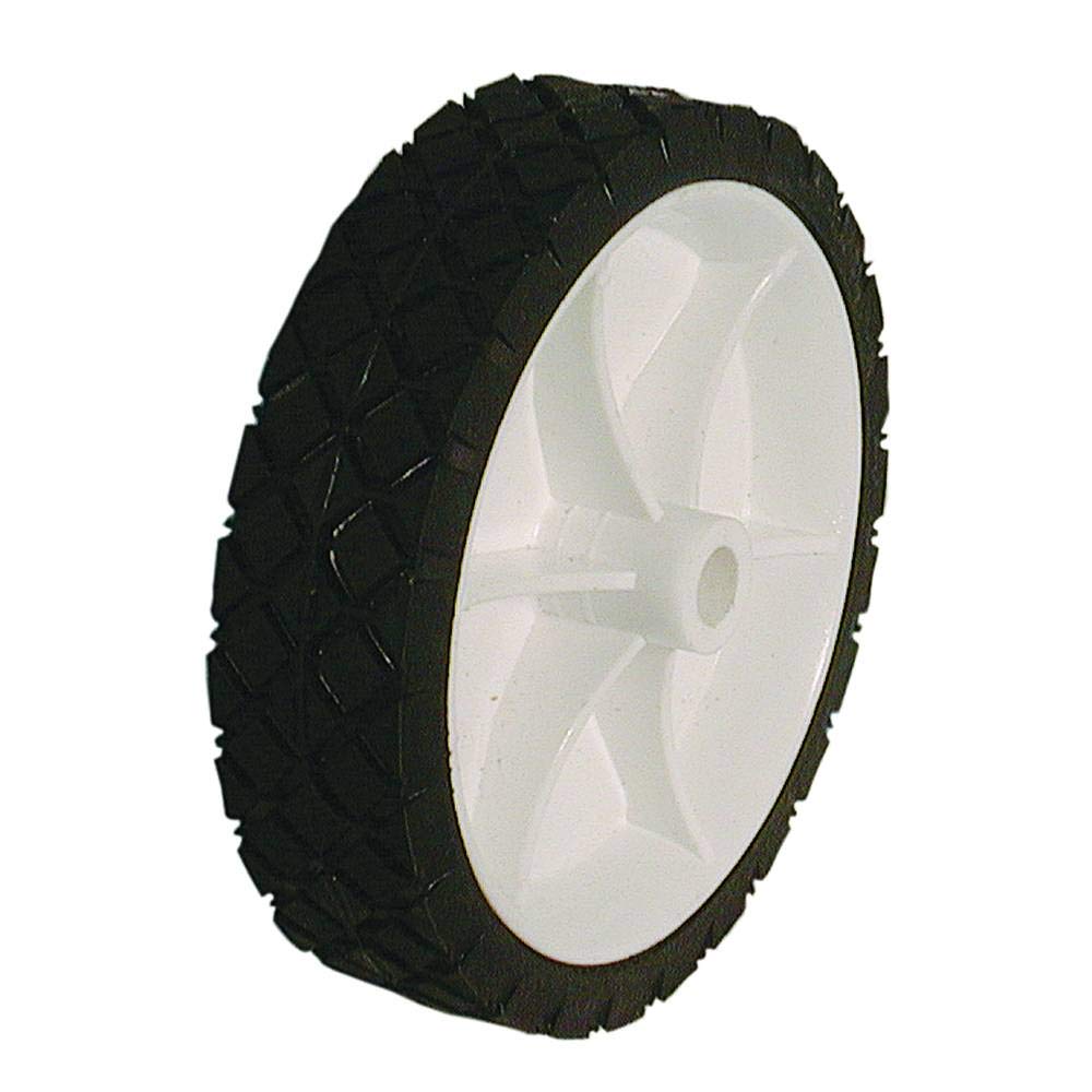 Stens 195-008 Plastic Wheel Wheel Size 6x1.50 Tread Diamond Hub Offset 1 3/8" Bore Size 1/2" Material Plastic AYP 583783601, STD333760 for Mowers