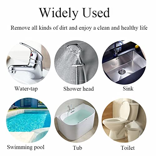 6 Pack Pumice Stone for Toilet Bowl Cleaning, Scouring Stick Remove Toilet Bowl Hard Water Rings, Calcium Buildup and Rust Suitable for Cleaning Toilet, Bathroom, Kitchen Sink, Grill（Gray