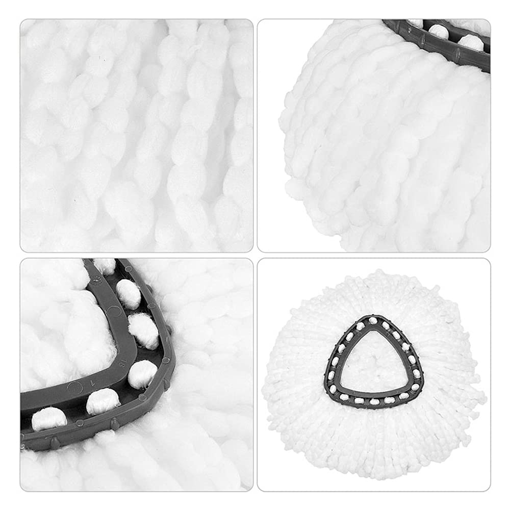 12 Pcs Mop Heads Replacements,AuFreedo Microfiber Mop Refills Spin Mop Replacement Head Easy Cleaning Replacement Mop Heads