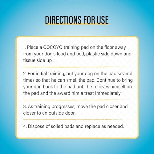 COCOYO Best Value Training Pads, 40Count, 28" by 34"