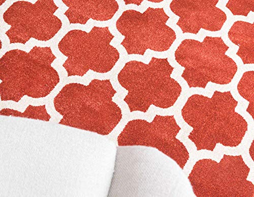 Unique Loom Trellis Collection Area Rug - Philadelphia (8' x 10' Rectangle Brown/Beige)