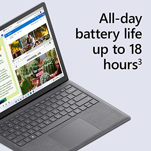 Microsoft Surface Laptop 5 (2022), 13.5" Touch Screen, Thin & Lightweight, Long Battery Life, Fast Intel i5 Processor for Multi-Tasking, 8GB RAM, 512GB Storage with Windows 11, Black Microsoft Copilot