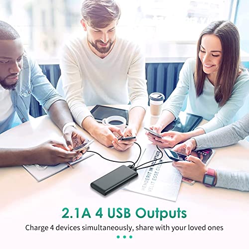 Portable Charger 38800mAh,LCD Display Power Bank,4 USB Outputs Battery Pack Backup, USB-C in&out Dual Input Phone Charging Compatible with iPhone 15/14/13 Pro Max/12,Android Samsung Galaxy Pixel Nexus