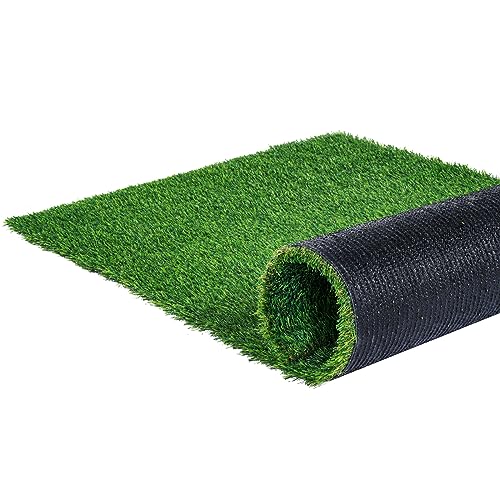 VEVOR Artifical Grass Turf, 3 x 5 ft Thick Grass Rug Indoor Outdoor, 1.38" Realistic Synthetic Grass Mat with Drainage Holes, Perfect for Patio Garden Lawn Home Backyard Dog Mats