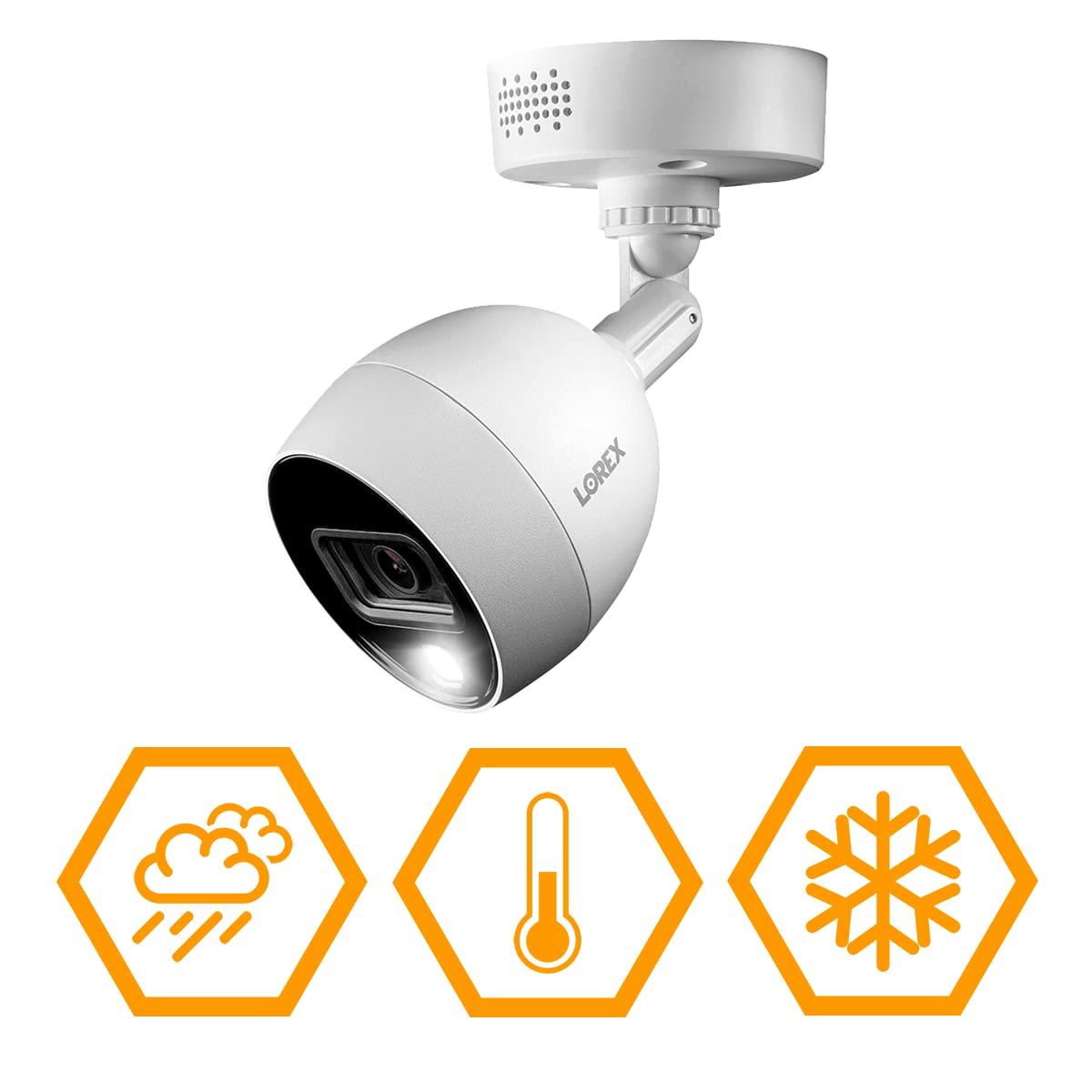 Lorex D4K2AD-1616 4K 20-Channel (16 Wired and 4 Wi-Fi) 2TB Wired DVR System with 16x Analog Active Deterrence Cameras