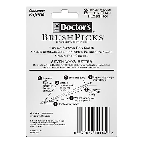 The Doctor's BrushPicks Interdental Toothpicks, 275 Picks