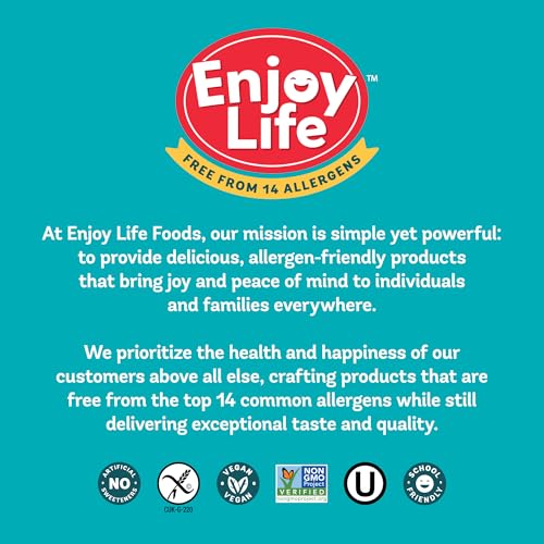 Enjoy Life Baking Chocolate Semi-Sweet Mega Chunks, Dairy Free, Soy Free, Nut Free, Non GMO, Gluten Free, Vegan Chocolate Chips, 10 oz bag