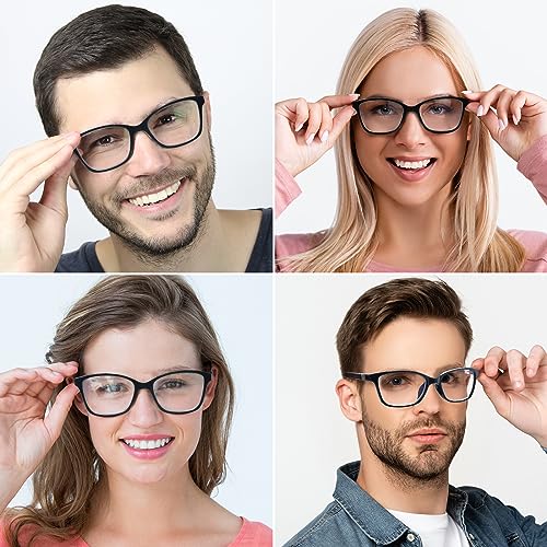 STASTEND 4 Pack Progressive Multifocus Reading Glasses for Women Men Spring Hinge Blue Light Blocking Readers (MIX, 1.75, x)