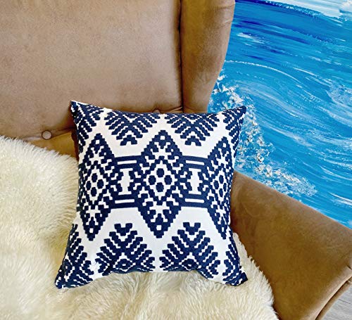 Awebest Embroidered Outdoor Pillows Covers