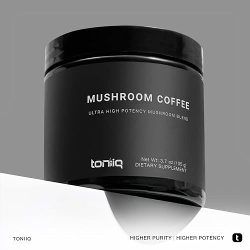 Ultra Concentrated Organic Mushroom Coffee 3,500mg 10:1 Extract - Colombian Sourced Beans 10 Mushroom Blend with Lion's Mane and Cordyceps - Mushroom Powder Coffee Organic Alternative Blend -TQ