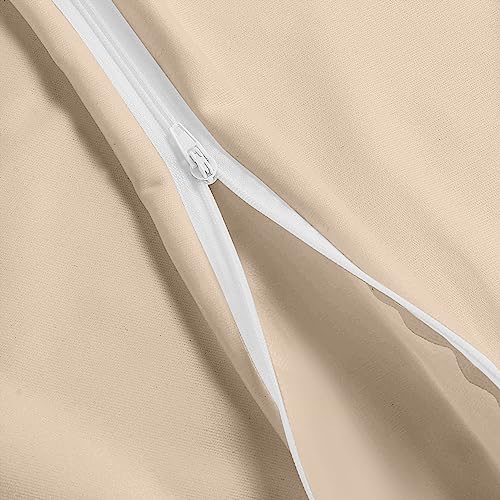 Utopia Bedding WaterThrow Pillow Protectors (No Pillow Inserts) with Zipper 20 x 20 Inches (Pack of 40, Gray), Outdoor Bed Couch Decorative Pillow Encasement Covers