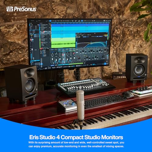 PreSonus Eris Studio 4 4.5-inch 2-Way Active Studio Monitor with EBM Waveguide