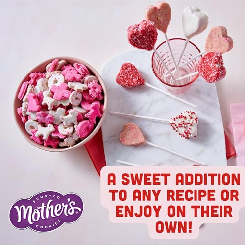 MOTHER'S Limited Batch Puppy Love Frosted Cookies 30 count box of 0.5oz bags, Valentine's Classroom Exchange - 15oz / 425g