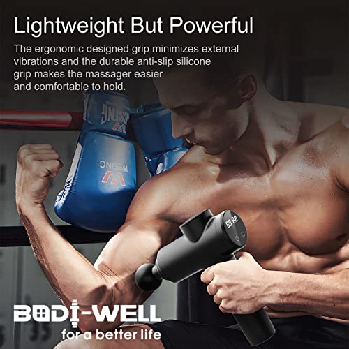 Massage Gun Deep Tissue - Back Muscle Massager w/High Torque Motor for Back Pain, Shoulder, Neck, Body, All Muscles Recover & Massage