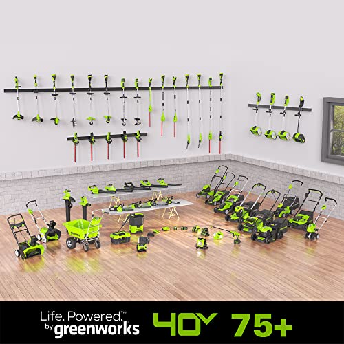 Greenworks 40V (130 MPH / 550 CFM / 75+ Compatible Tools) Cordless Brushless Axial Leaf Blower, 4.0Ah Battery and Charger Included