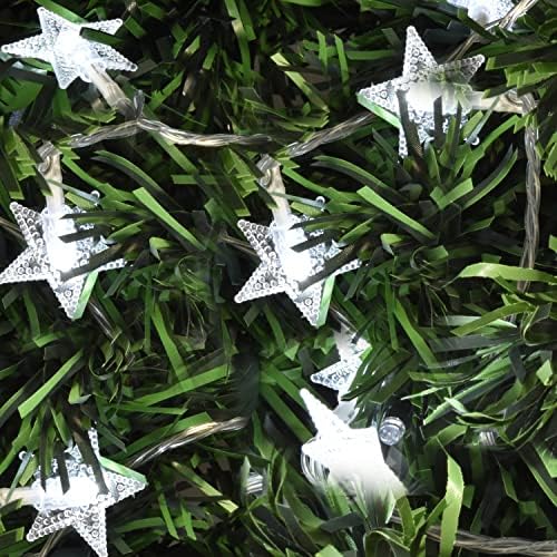 Star String Lights 100 LED Cool White Fairy Lights for Bedroom Party Wedding Xmas Holiday Light Decorations 49 Ft Waterproof Plug in for Indoor Outdoor 8 Modes Christmas Lights