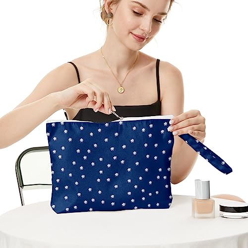 Fokongna Wet Bag, Travel Makeup Bag, Wet Dry Bag, Wet Bag for Swimsuit, Beach Pool Diapers Dirty Yoga Gym Clothes Zipper Pouch for Women Sister Friends Wet Bag Ocean Sea Shells Beach Starfish.361