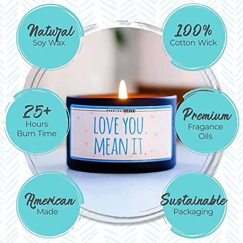 Moonlight Makers, Home Sweet Mojo Dojo Casa House, Vanilla Breeze Scented Handmade Candle, Natural Soy Wax Candle, 25+ Hour Burn Time, 8oz Tin