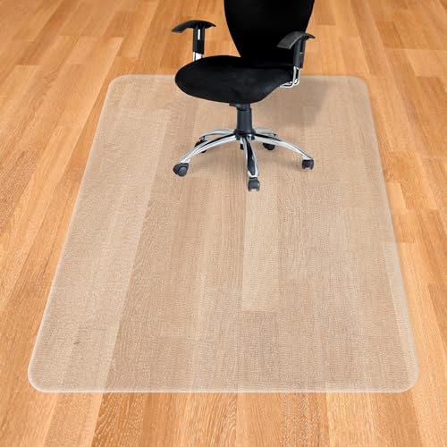 BesWin Office Chair Mat for Hardwood Floor, 32''×95'' Extra Large Desk Chair Mat for Hard Floor & Tile Floor, Heavy Duty Floor Protector for Home, Office, Kitchen, Living Room, Multi-Purpose