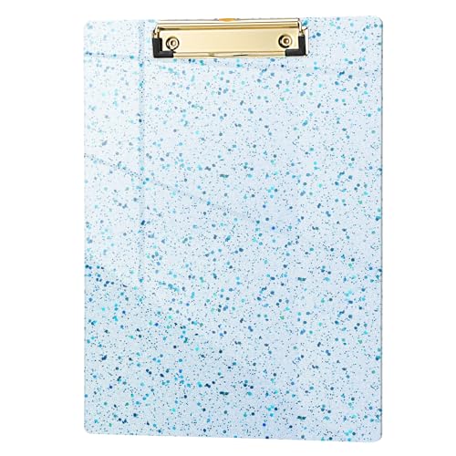 Hongri Plastic Acrylic Glitter Clipboard, 8.5x11" Stardard Letter A4 Size Clipboards for Classroom, Taecher, Women.Cute Confetti Clip Board, Office Supplies, School Supplies.