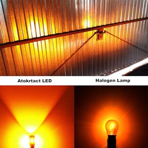 Atokrtact 1156 LED Reverse Bulbs Super Bright BA15S 3497 7506 1141 LED Replacement with Projector for Car Truck RV Back Up Lights, 6000K Xenon White 3600 Lumens P21W (White)