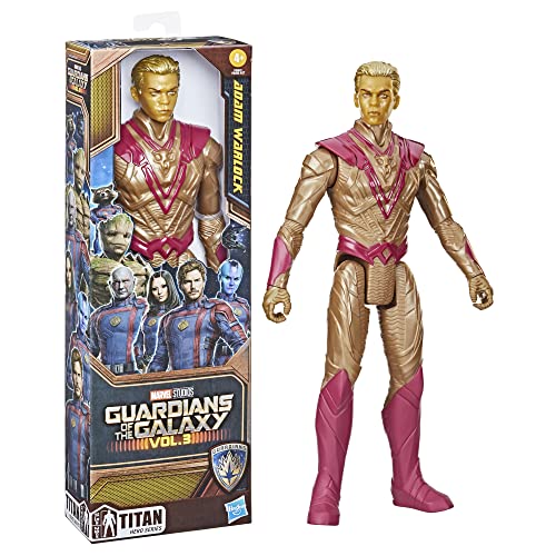 Marvel Guardians of The Galaxy Vol. 3 Titan Hero Series Adam Warlock Action Figure, 11-Inch Action Figure, Super Hero Toys for Kids, Ages 4 and Up