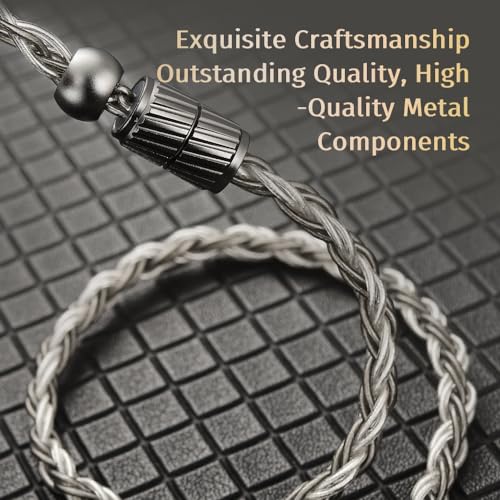 FAAEAL CVJ Earphone Upgrade Cable with 2PIN 0.78mm,OFC Silver-Plated Headphone Wire,2.5/4.4/3.5mm Swappable Plug Earbuds Line for BLON TANGZU 7HZ Kinera Celest Pandamon (0.78mm+2.5/3.5/4.4mm Plugs)