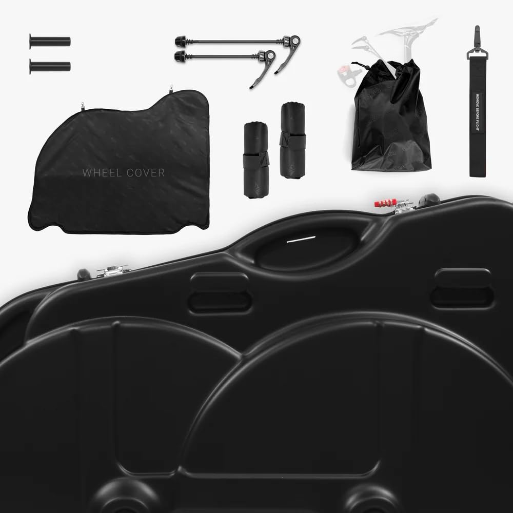 SCICON AEROTECH Evolution X TSA Hardshell Bike Travel Case - TSA Approved Bike Travel Bag