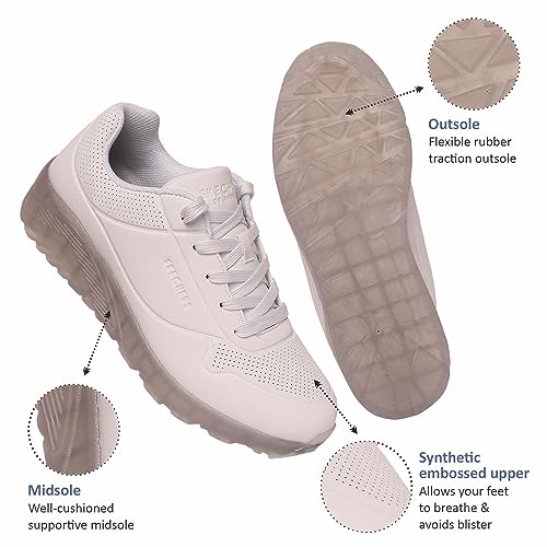 Skechers Boy's Uno Ice Sneaker, Red, 3.5 Big Kid