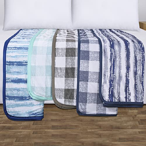YINFUNG Blue Cooling Blanket for Hot Sleepers Tie Dyed Summer Blanket Night Sweat Silky Arc Chill Cold Blanket for Hot Flashes Coastal Q-max 0.5 100% Rayon Derived from Bamboo Ombre Sea 60×80IN