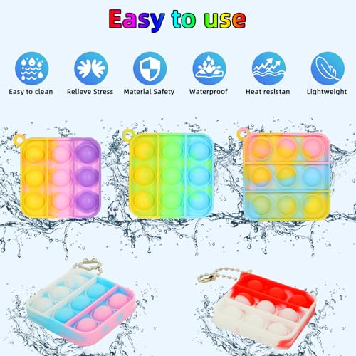 57PCS Party Favors for Kids,Fidget Toys Bulk Its Birthday Party Favors for Kids Toddlers Adult, Small Classroom Prizes Box Fidgets Toys for Kids, Goodie Bag Stuffers, Treasure Chest, Bubbles Poppers