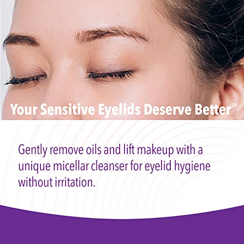 iVIZIA Micellar Eyelid Cleanser for Sensitive Eyelid Cleansing, BAK-Preservative-Free, Rinse-Free, Gently Removes Makeup, 3.3fl oz Bottle Packaging May Vary﻿
