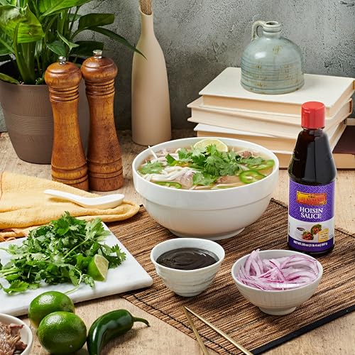 Lee Kum Kee Hoisin Sauce (20 oz - 1 Pack), Sweet & Savory, Ideal for Marinades, BBQ Sauce, Dips, Stir-Frying, Pizza, and Soup Noodles