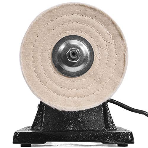 XtremepowerUS 6-Inch Electric Polisher Benchtop Buffer Grinder Motor Polishing Grinder Machine Dual Buffer