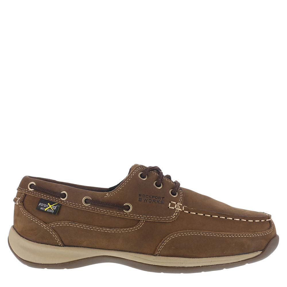 Rockport Work Men's Sailing Club RK6734 Work & Safety, Brown, 7 M US